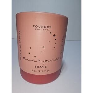 Foundry Candle Co SCORPIO Candle Jar 8 oz Soy Blend Horoscopes Constellations